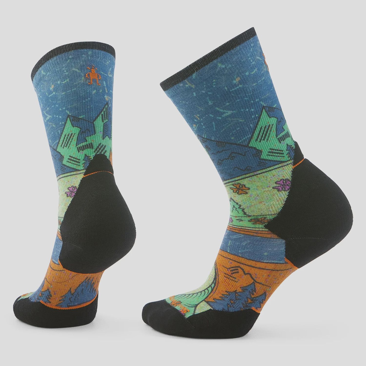 Smartwool Trail Run Targeted Cushion Crew Sock - Women's, Colour: Twilight Blue, Size: M