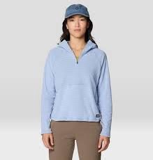 Mountain Hardwear Summit Grid Half Zip Hoody Women's, Colour: Beach Breeze, Size: S