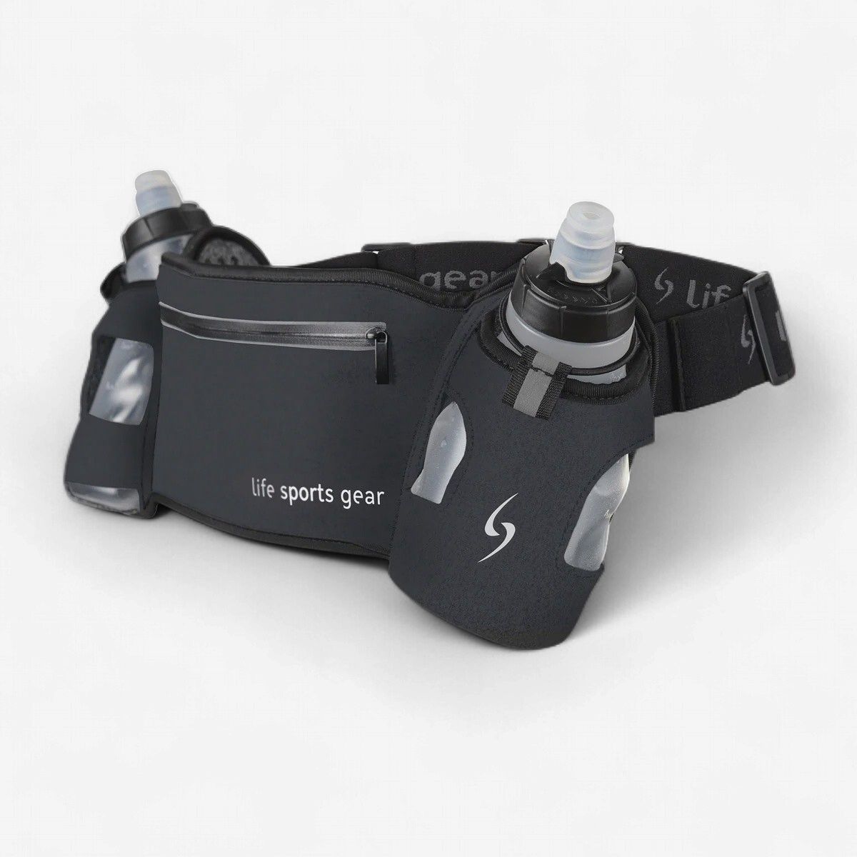 Life Sports Gear Eco Wave Hydration Belt, Colour: Black, Size: S/M