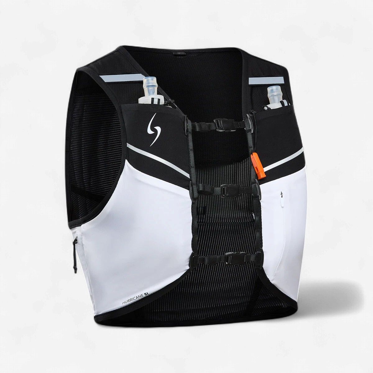 Life Sports Gear ECO Hurricane Running Vest - 5L, Colour: Black/White, Size: S