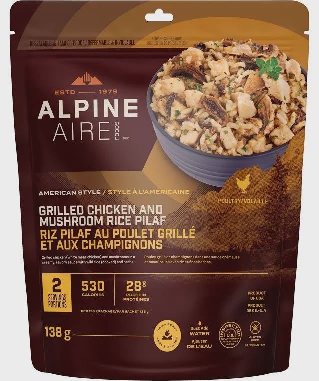 AlpineAire Grilled Chicken &amp; Mushroom Rice Pilaf
