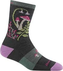 Darn Tough Mellow Mushroom M/C LT Cush - Women's, Colour: Charcoal, Size: S