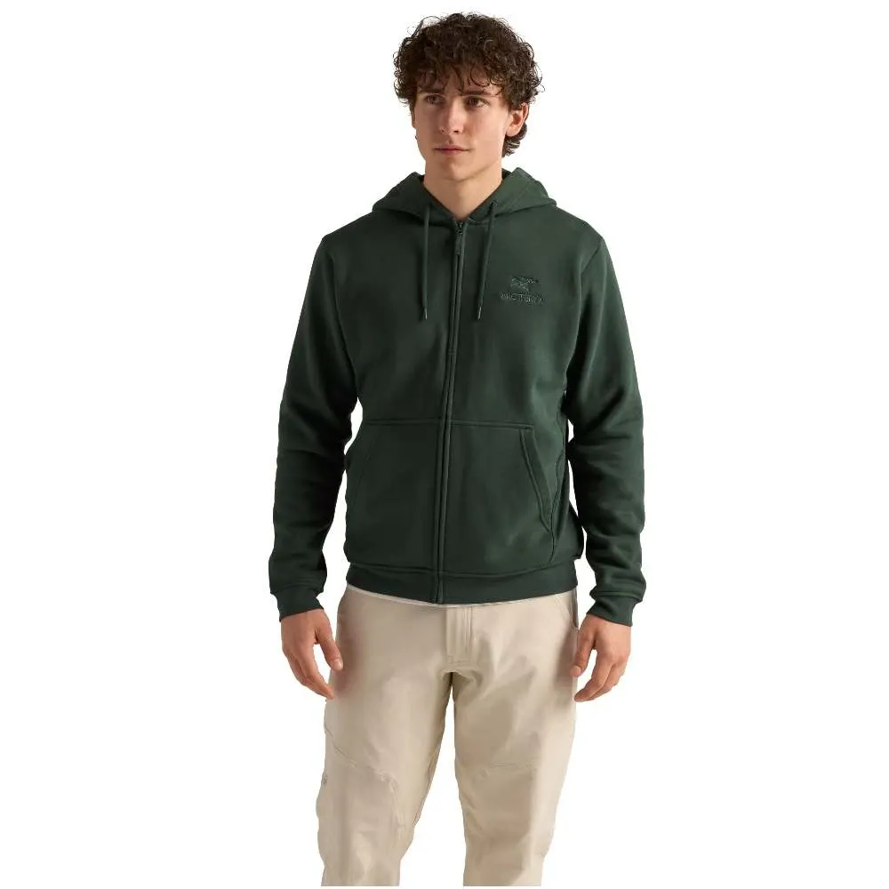 Arc'teryx Emblem Fleece Full Zip Hoody - Mens, Colour: Dark Jade, Size: S