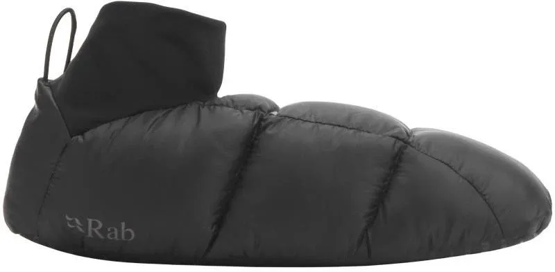 Rab Microlight Hut Down Slippers, Colour: Black, Size: Small
