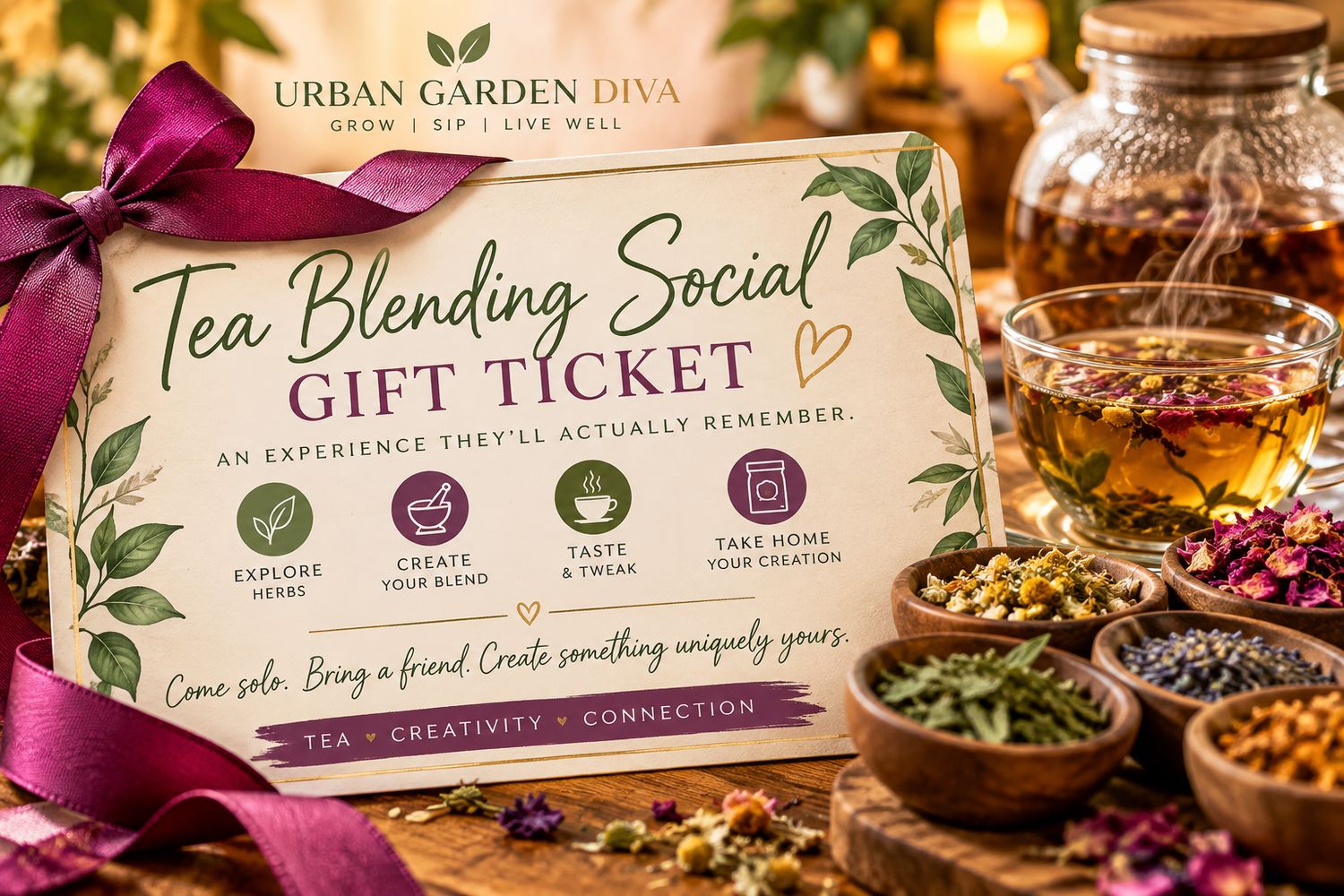 Tea Blending Social Gift Ticket