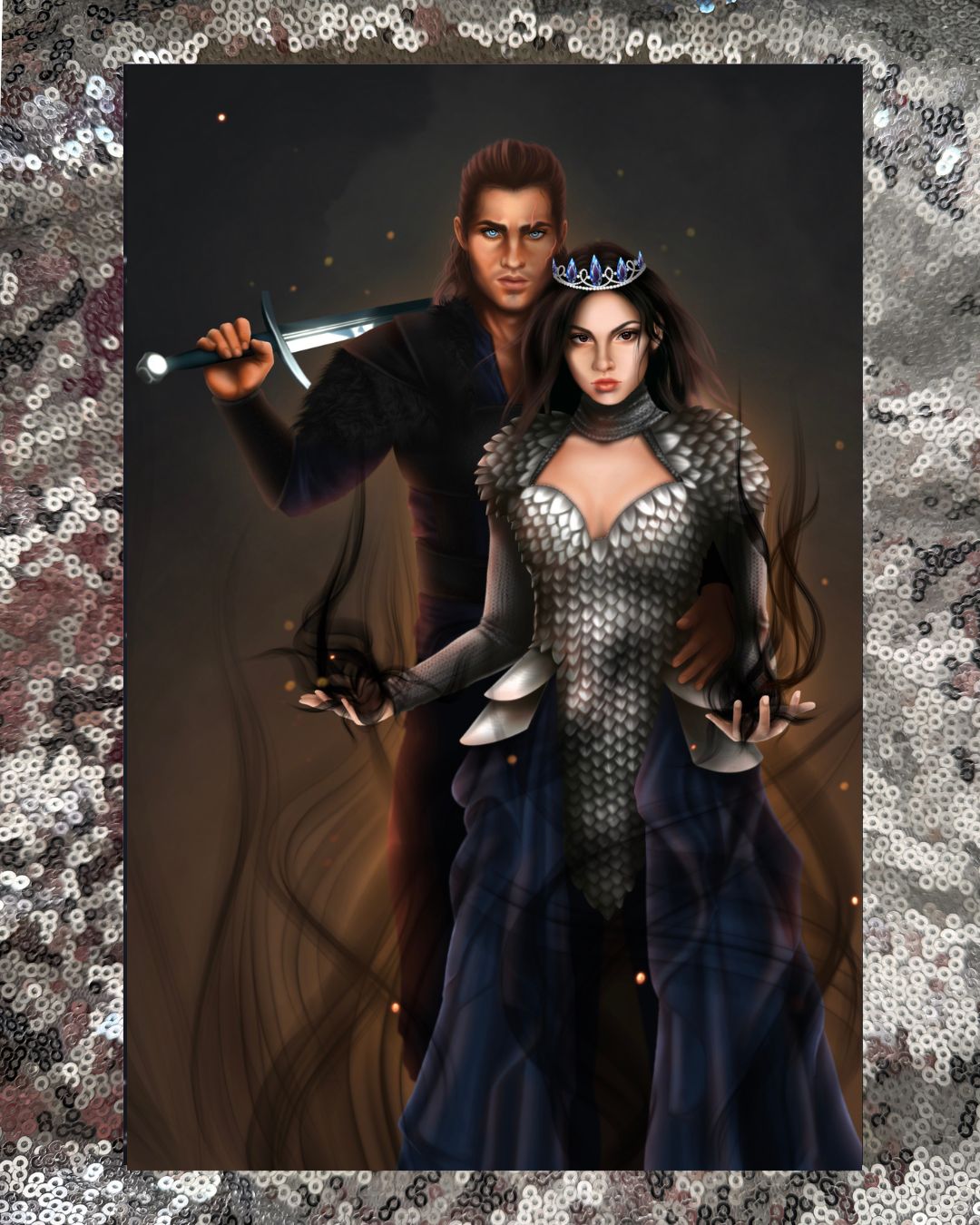 Shadow Mommy and Boy Toy Art Print