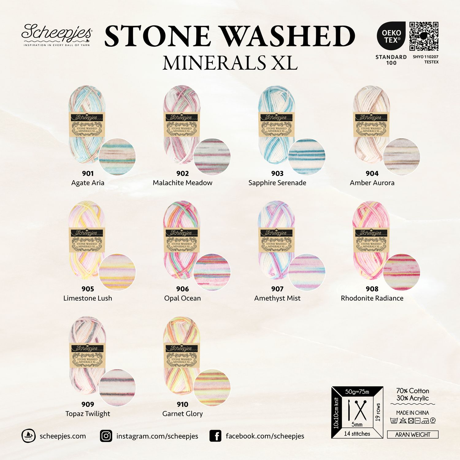Scheepjes Stone Washed Minerals XL 50g