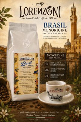 Caffè in grani Brasil Santos monorigine