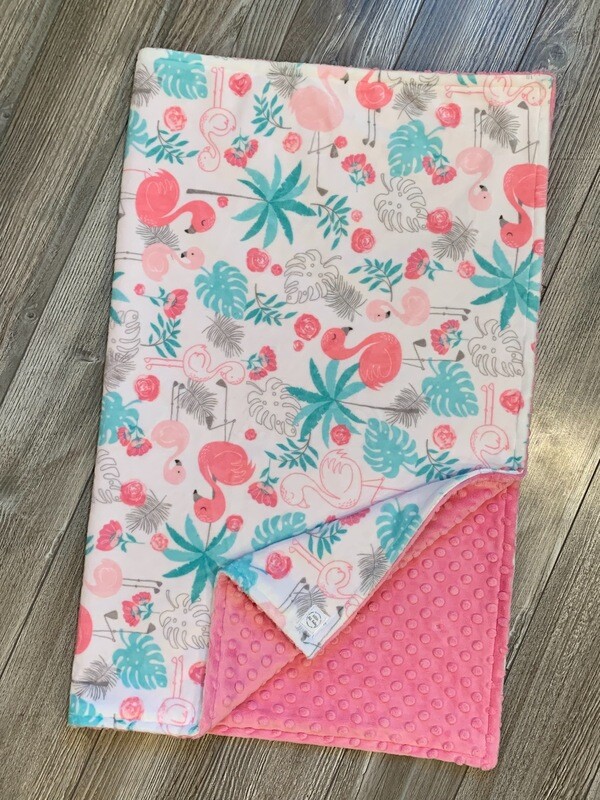 Pink and White Flamingos