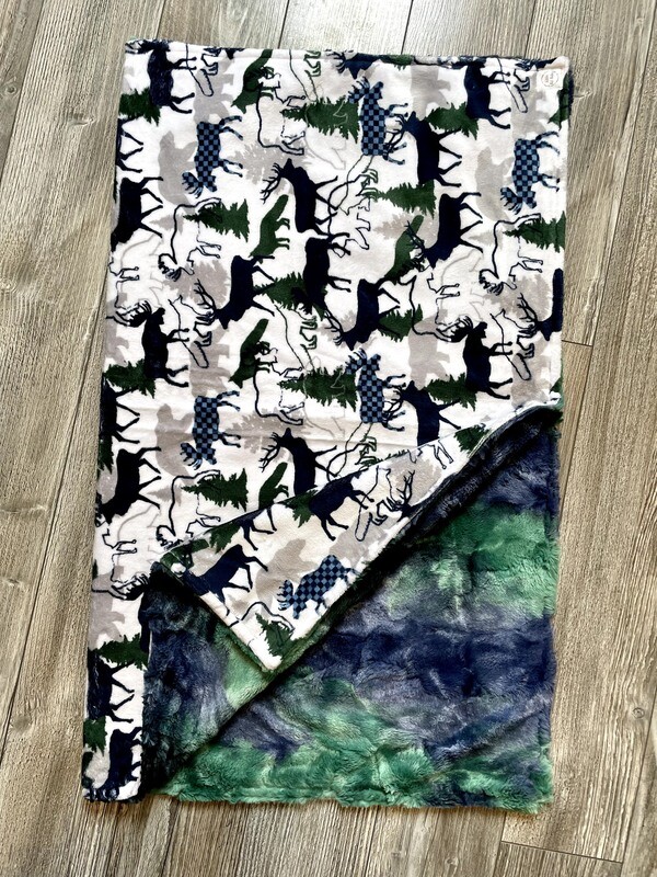 Navy and Green Forest Animals