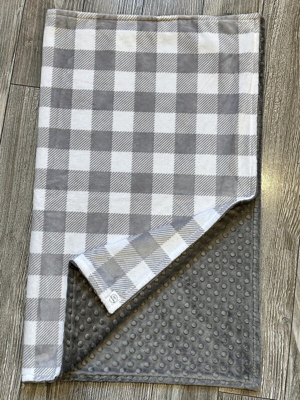 Grey Plaid (Dot Backing)