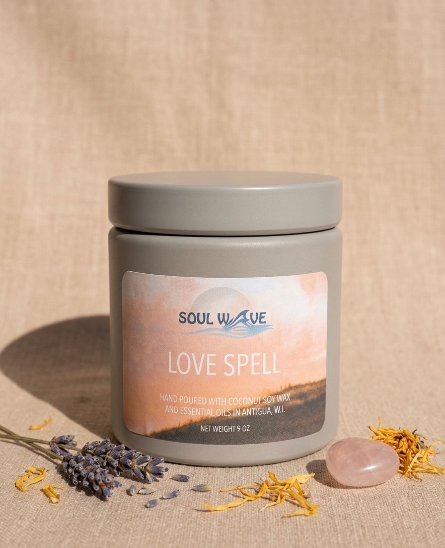 Love Spell Wooden Wick Candle- 9oz