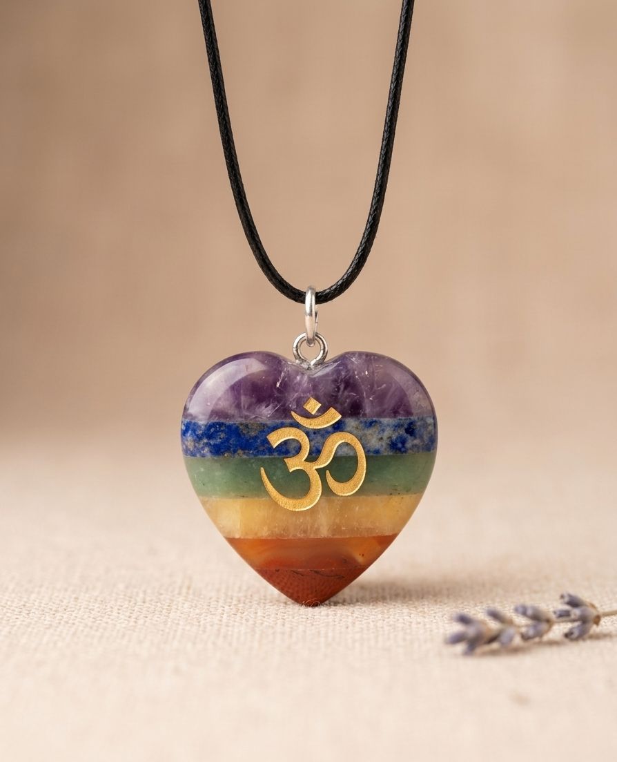 Chakra Balance Heart Om Pendant: Total Alignment