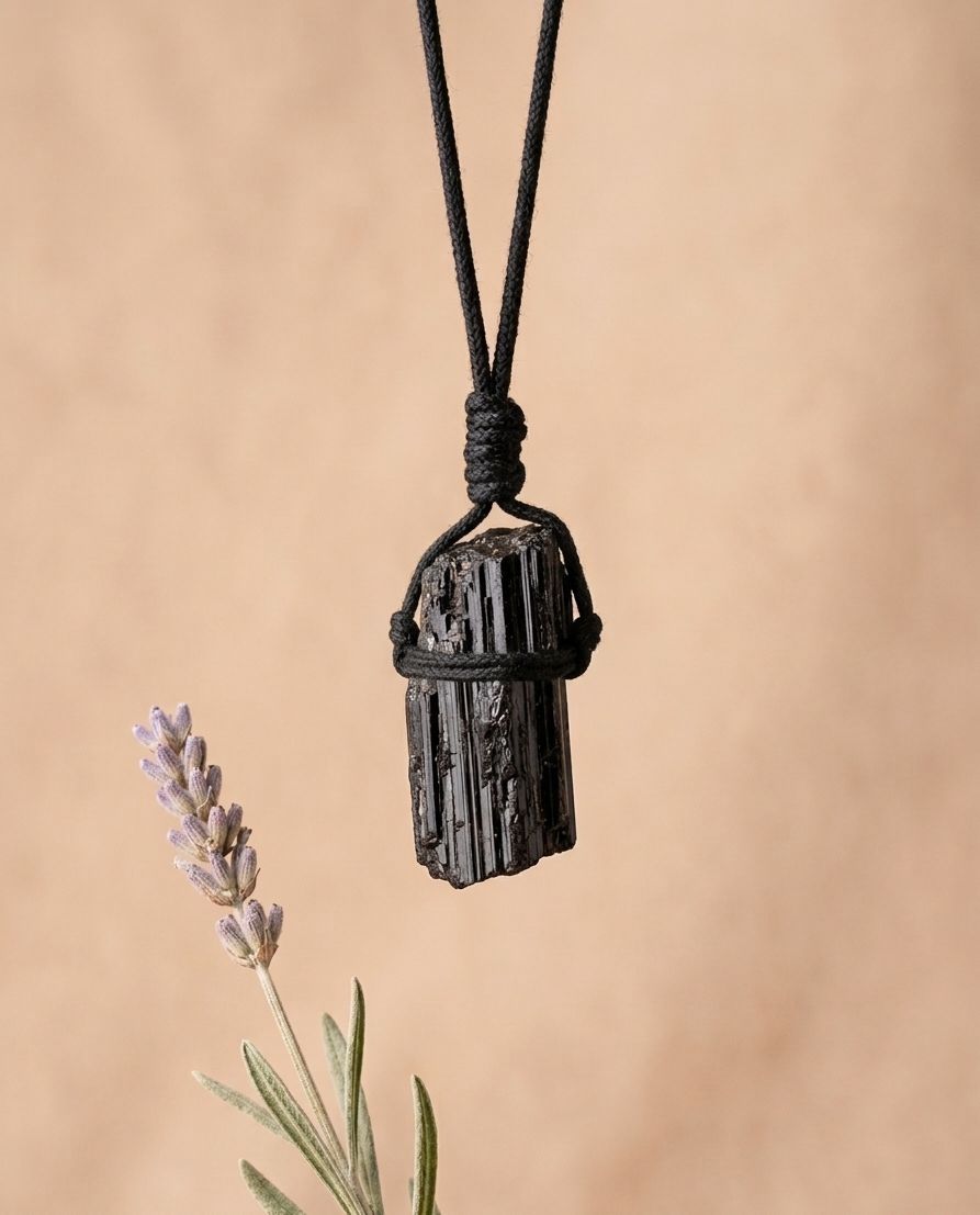 Black Tourmaline Chunky Necklace