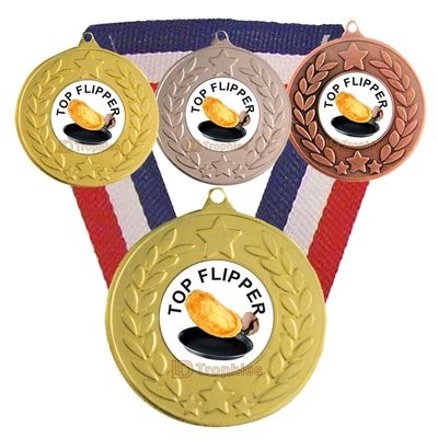 Top Flipper Pancake Medal & Ribbon