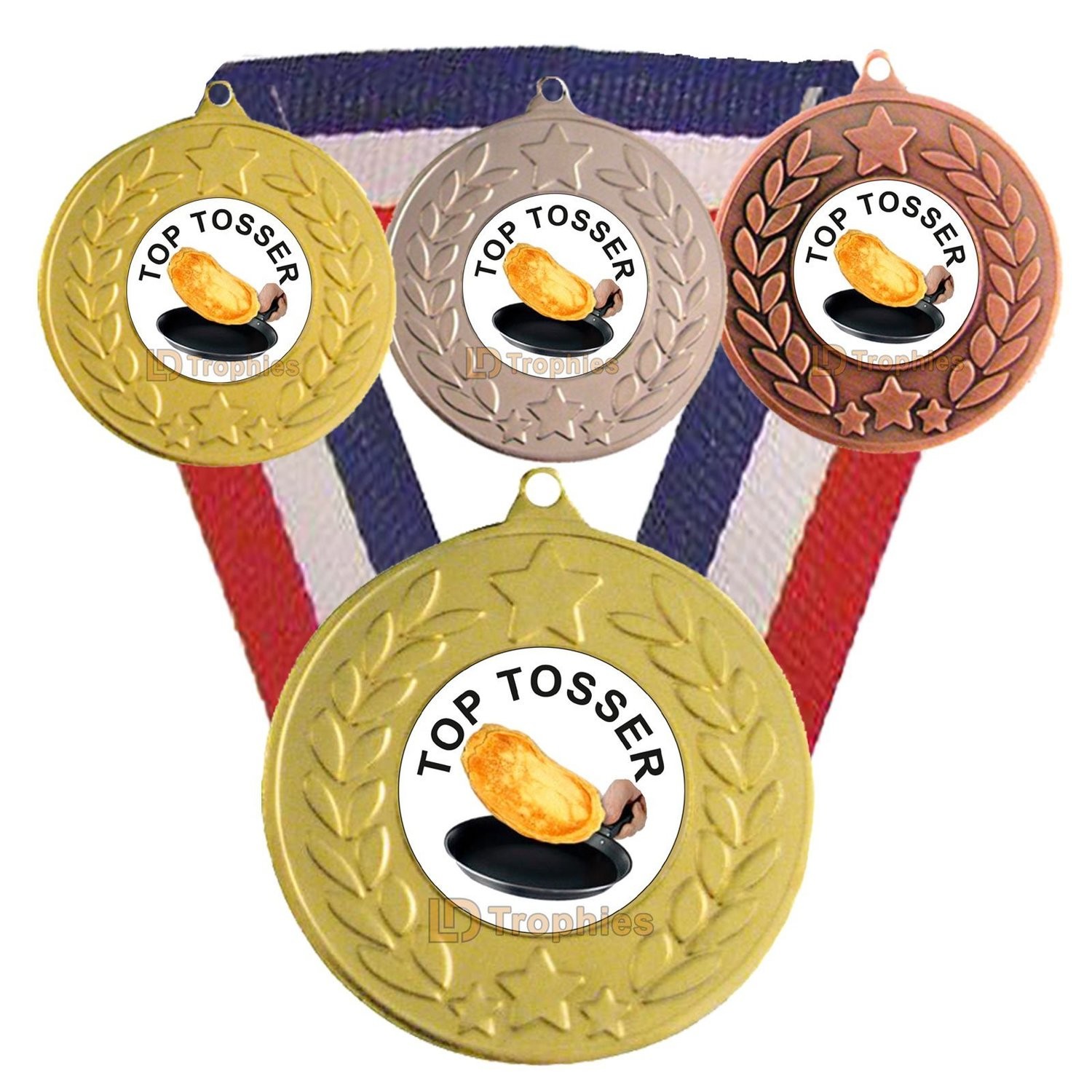 Top Tosser Pancake Medal & Ribbon