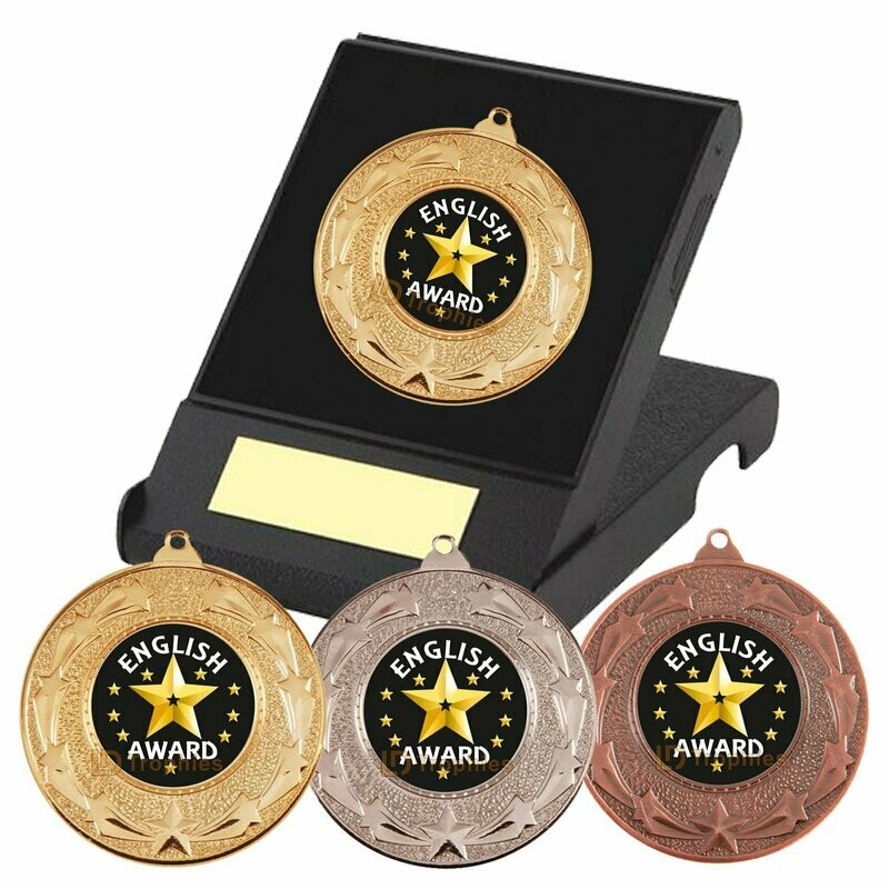 English Award Medal in Presentation Box