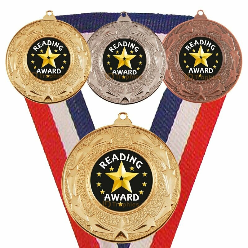Reading Award Medal & Ribbon