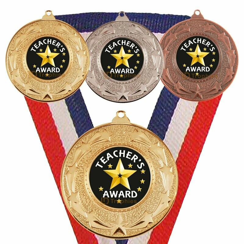Teacher's Award Medal & Ribbon
