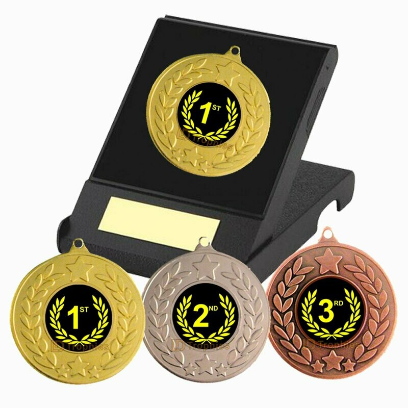 1st, 2nd, 3rd Medal in Presentation Box