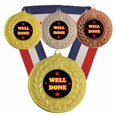 Well Done Medal & Ribbon