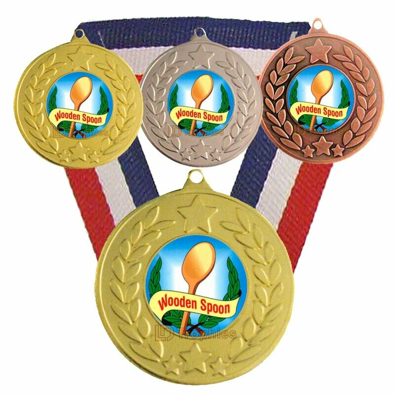 Wooden Spoon Medal & Ribbon
