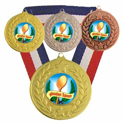 Wooden Spoon Medal & Ribbon