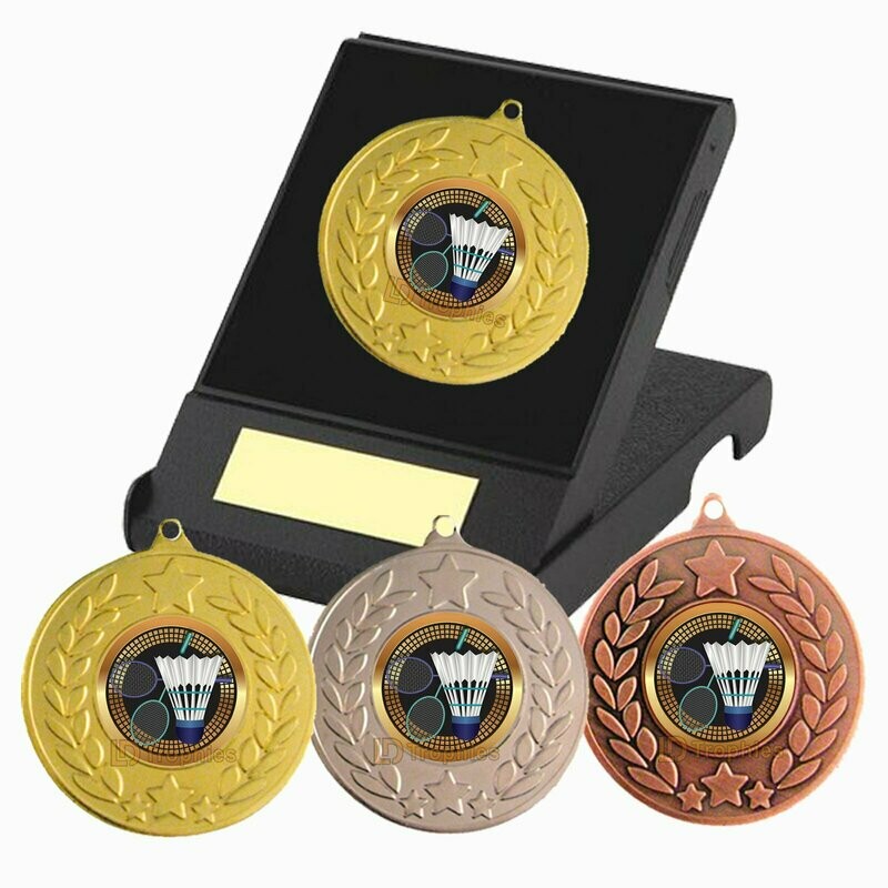 Badminton Medal in Presentation Box