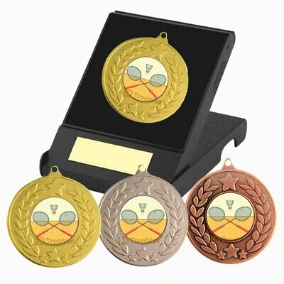 Badminton Medal in Presentation Box