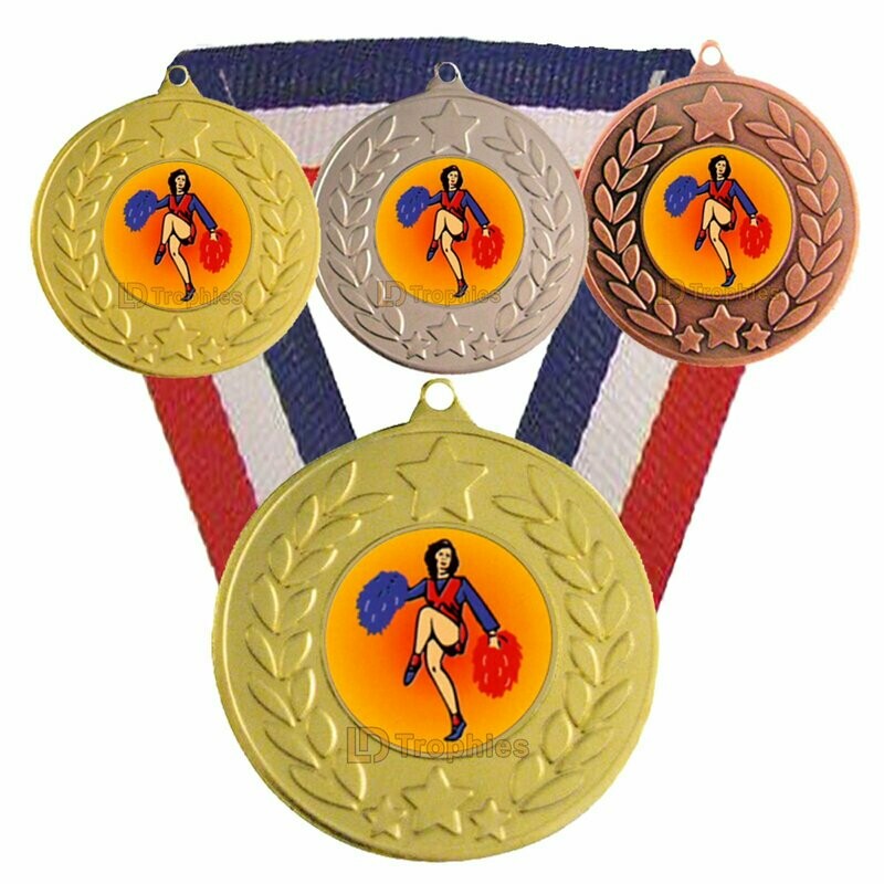 Cheerleading Medal & Ribbon