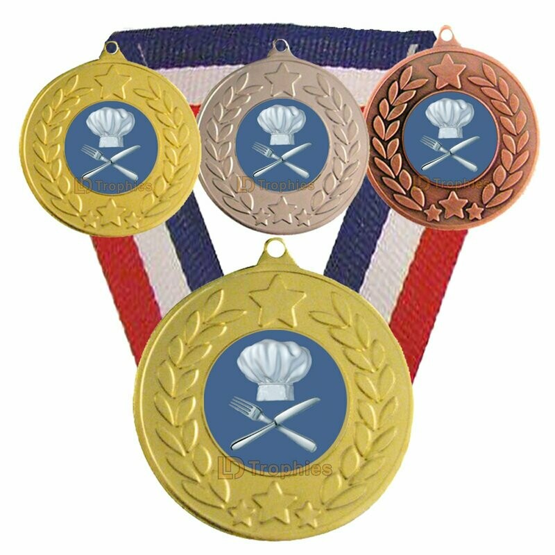 Cooking / Chef's Hat Medal & Ribbon