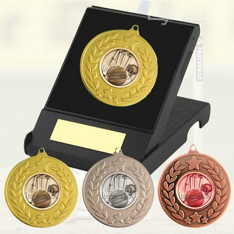 Cricket Medal in Presentation Box