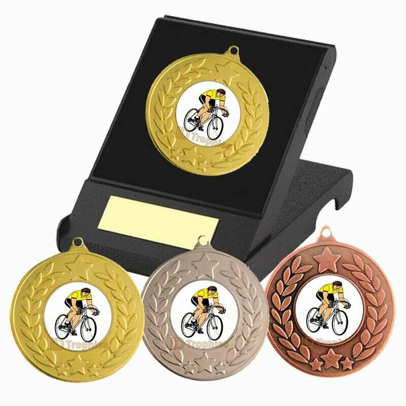 Cycling Medal in Presetation Box