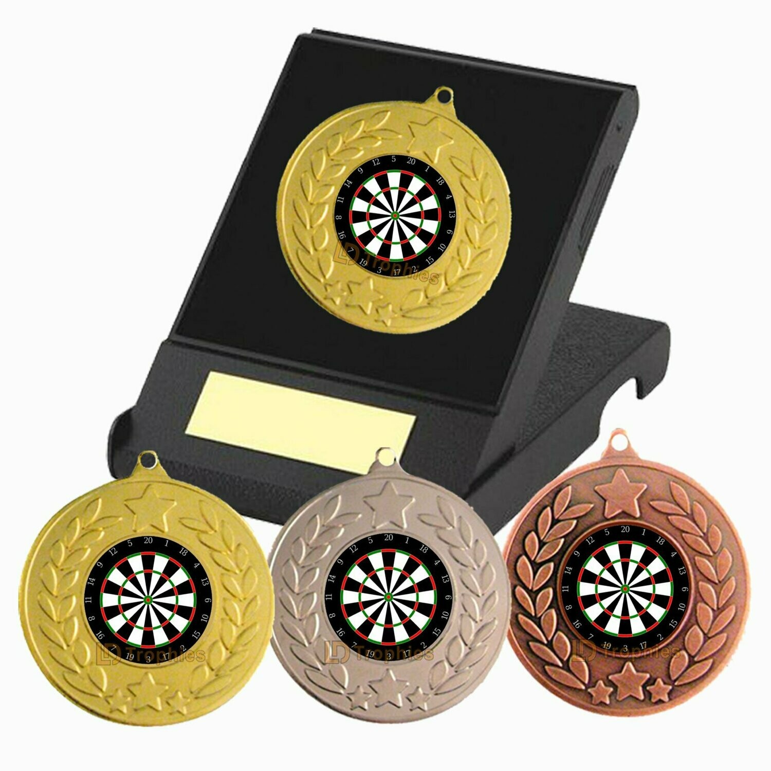 Darts Medal in Presentation Box