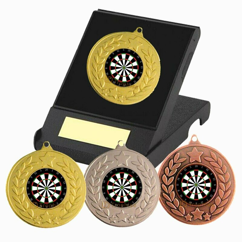 Darts Medal in Presentation Box
