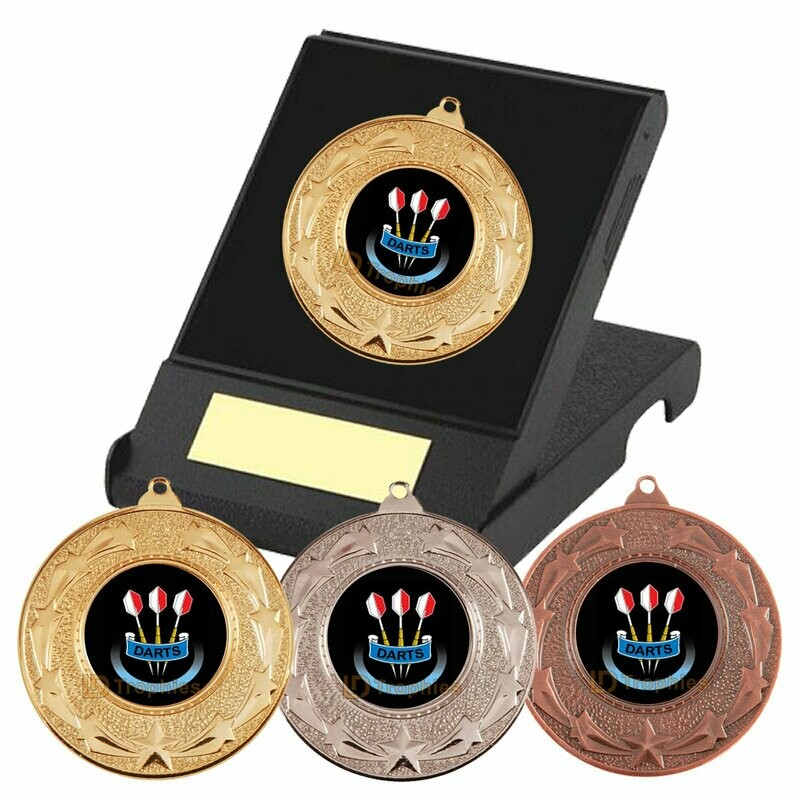 Darts Medal in Presentation Box