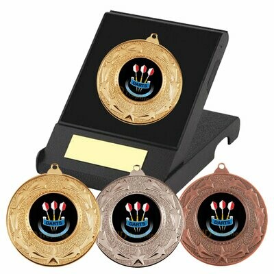 Darts Medal in Presentation Box