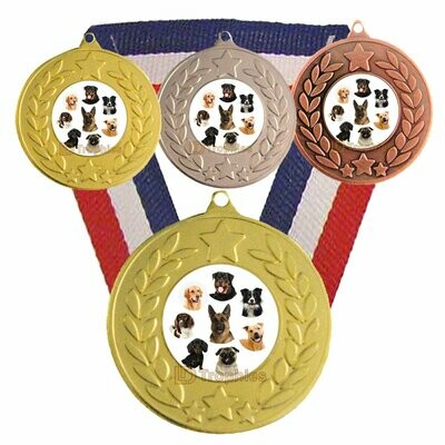 Dog Medal & Ribbon - Mixed Breeds