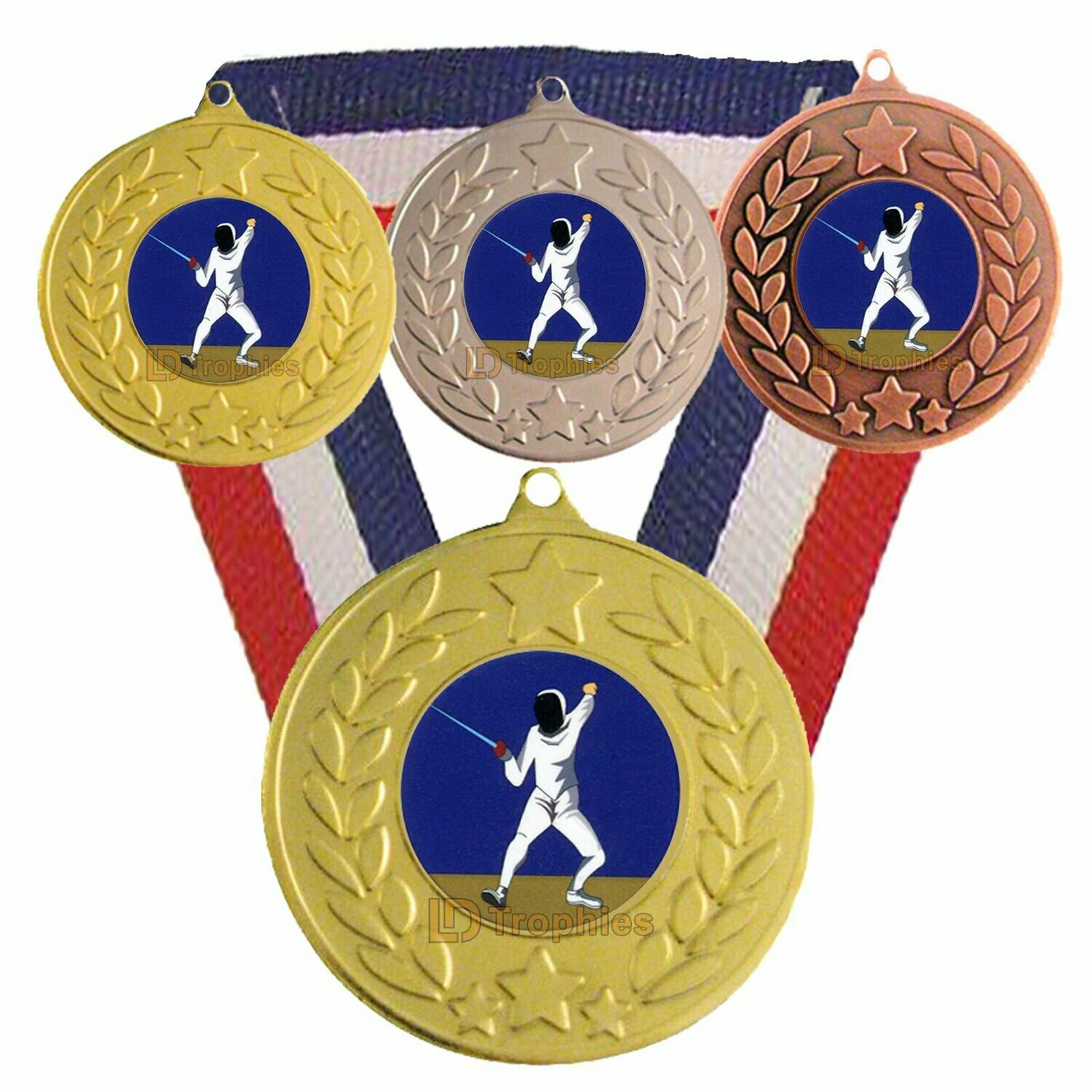 Fencing Medal & Ribbon