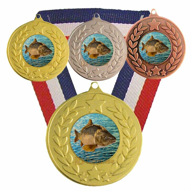 Carp Fishing Medal & Ribbon