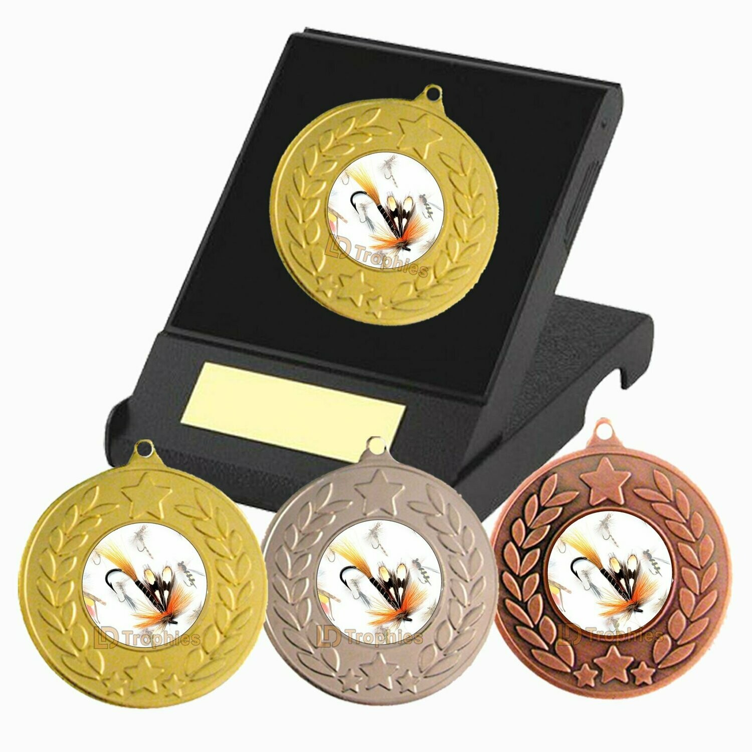 Fly Fishing Medal in Presentation Box