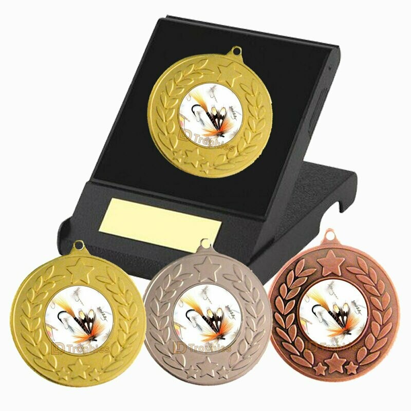 Fly Fishing Medal in Presentation Box