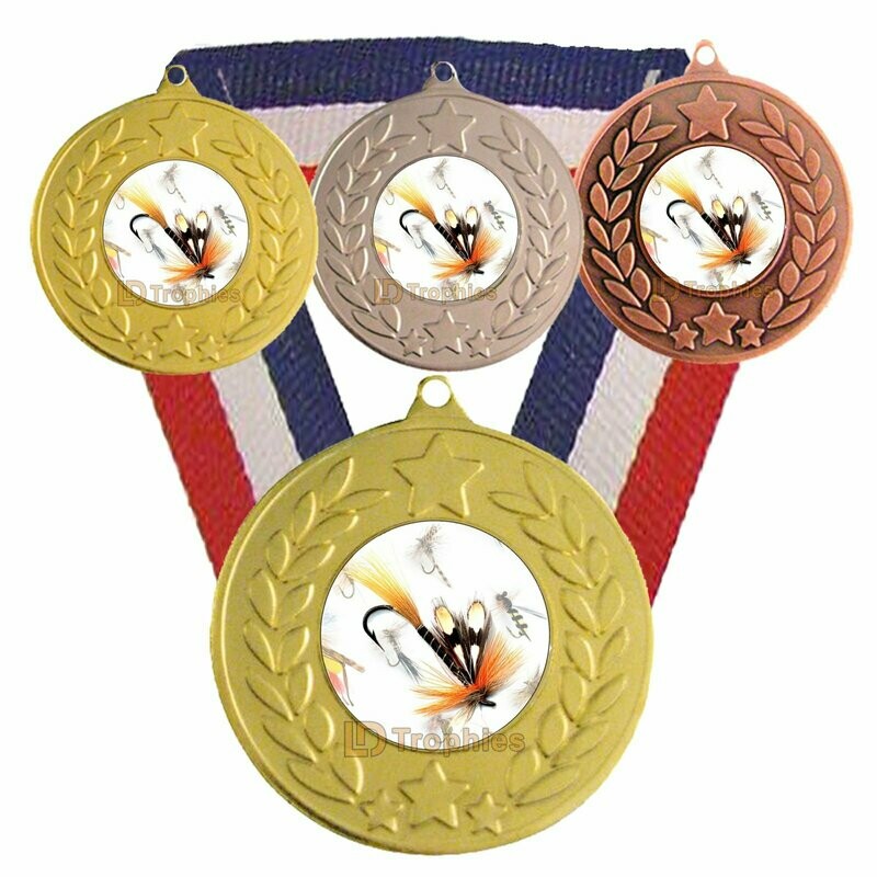 Fly Fishing Medal & Ribbon