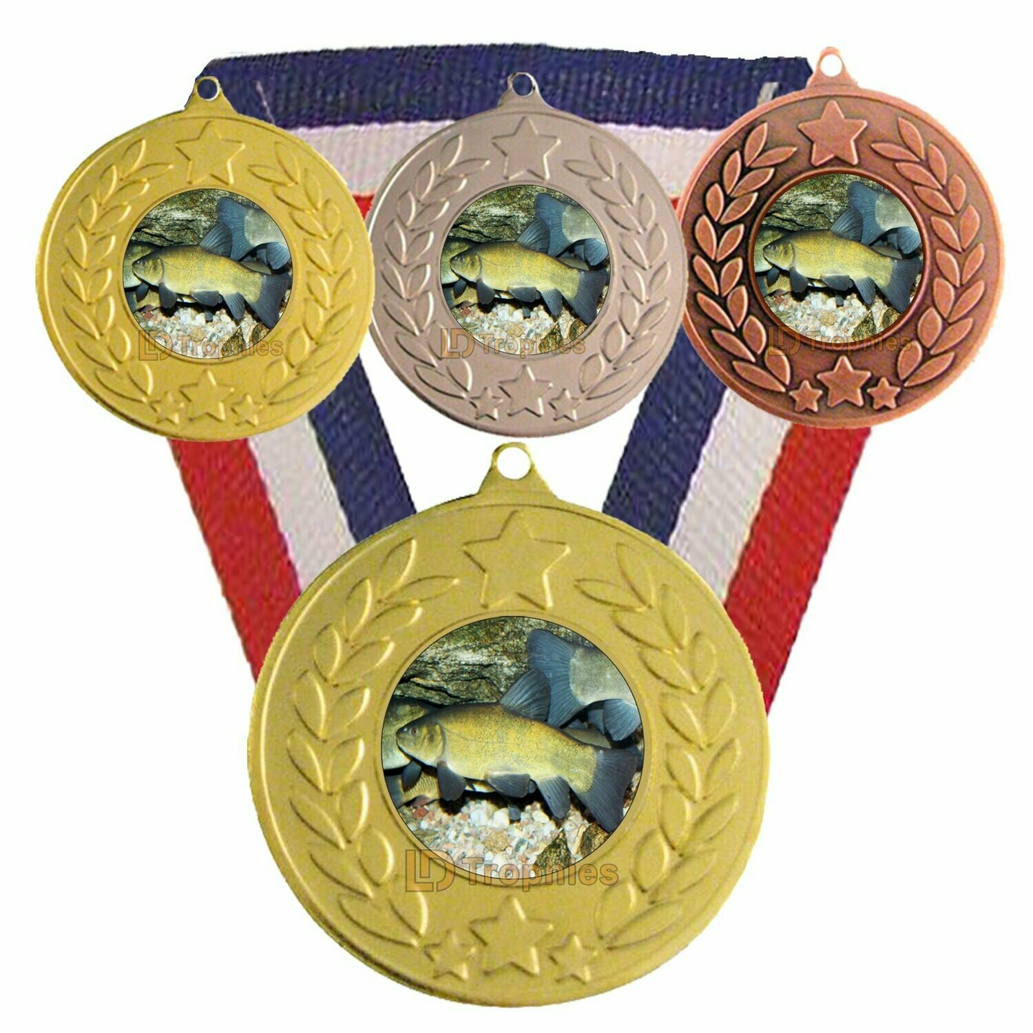 Tench Fishing Medal & Ribbon