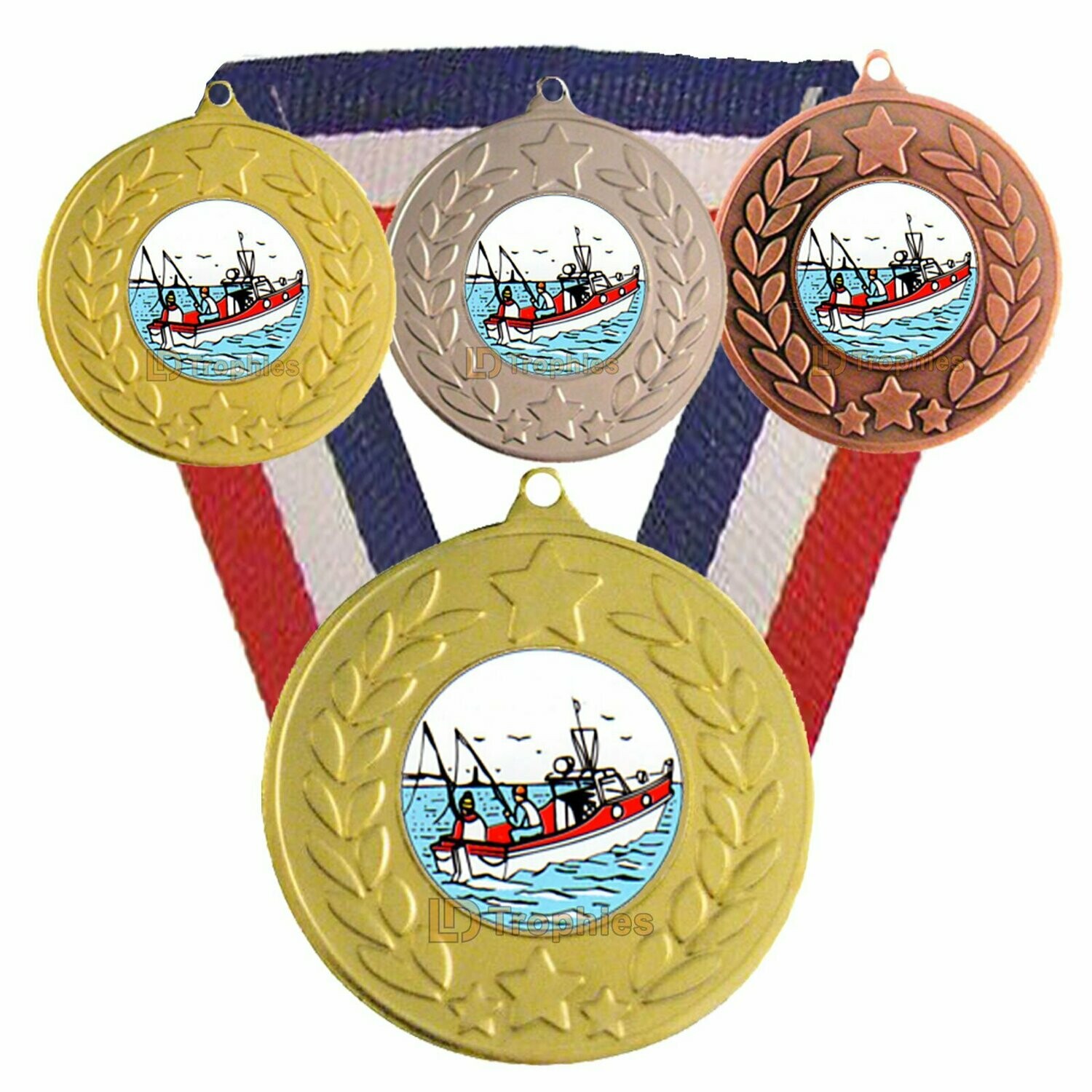 Sea Fishing "Boat" Medal & Ribbon