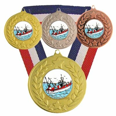 Sea Fishing "Boat" Medal & Ribbon