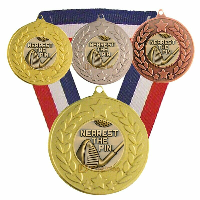 Nearest the Pin - Golf Medal & Ribbon
