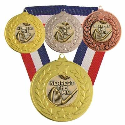 Nearest the Pin - Golf Medal & Ribbon
