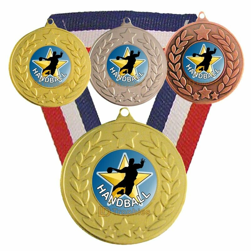 Handball Medal & Ribbon (Male)