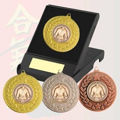 Martial Arts Medal in Presentation Box